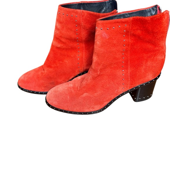 Rag and Bone women’s Red Willow Suede Studded Ankle boots. - Picture 3 of 6